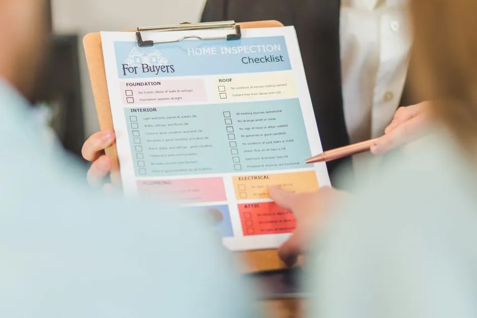 A checklist held on a clipboard